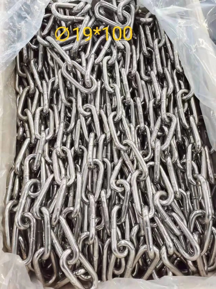 Corrosion Resisting Durable High Test Stainless Steel Fishery Link Chain