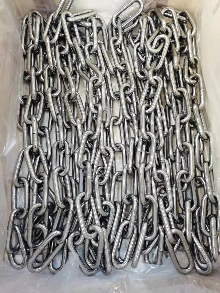 Corrosion Resisting Durable High Test Stainless Steel Fishery Link Chain