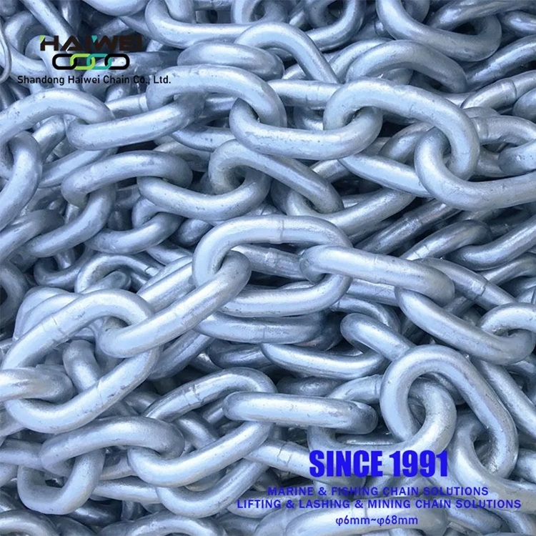 Antirust High Test Hot Sale  Hot Galvanized Fishery Link Chain 