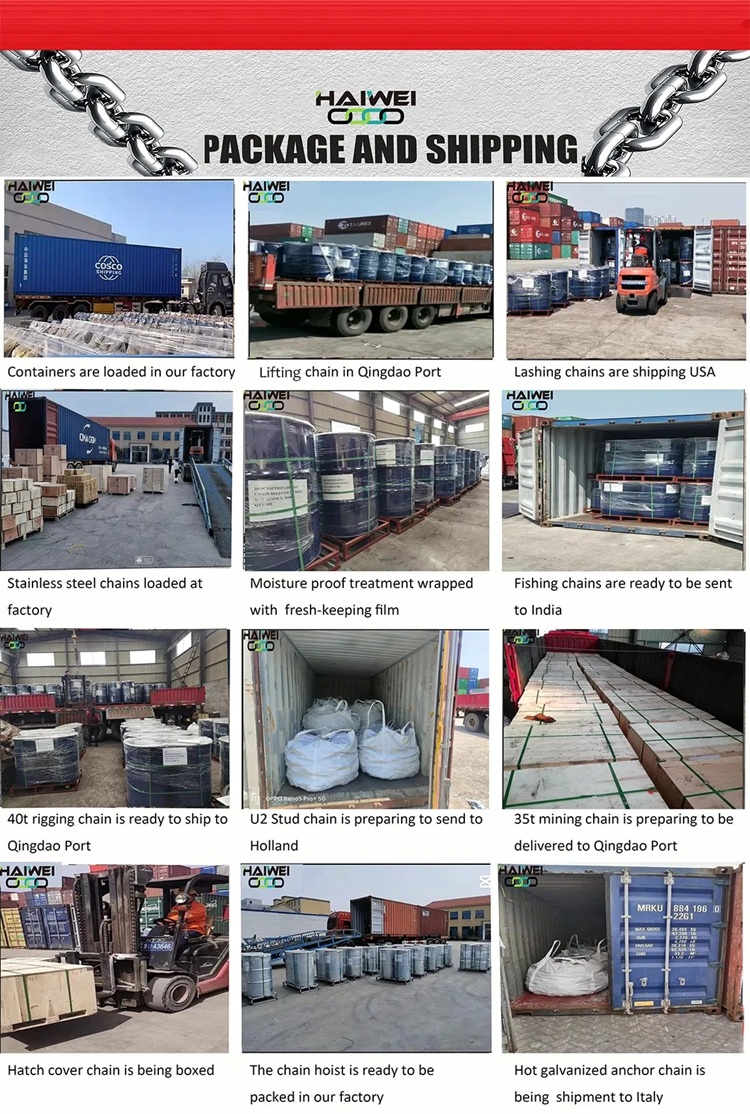 Corrosion Resisting Durable High Test Stainless Steel Fishery Link Chain