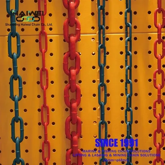 High Tensile Colorful Painted Welded Link Chain for Lashing