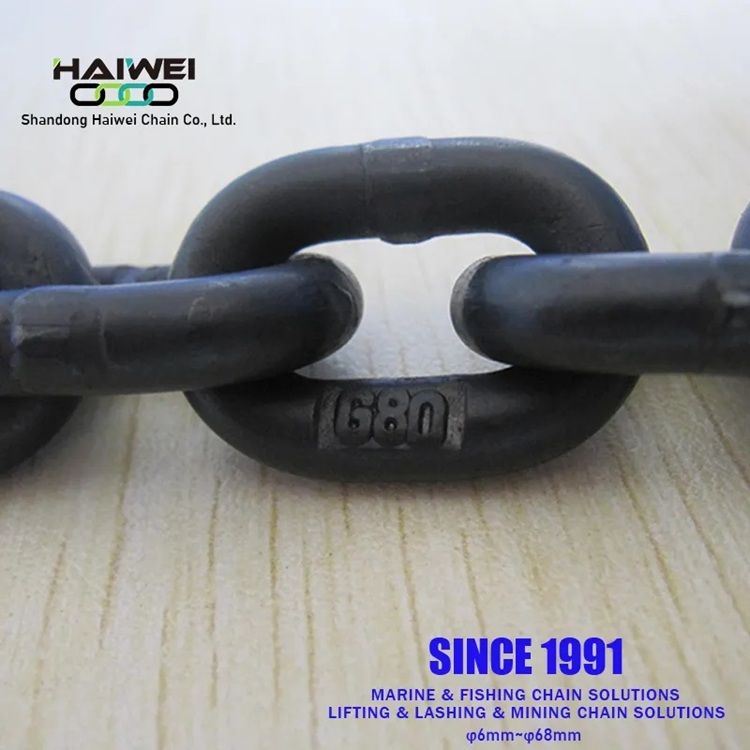 G80 Lifting Link Welded Chain with Black Coating