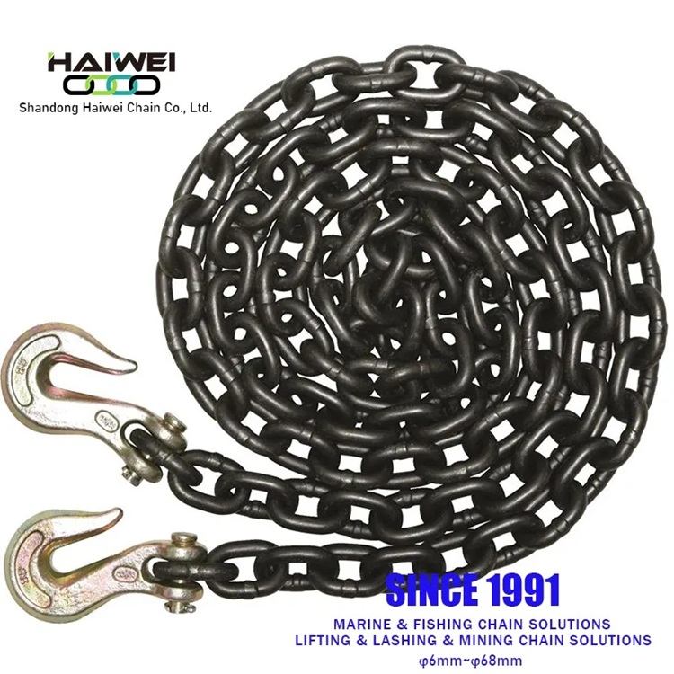 G80 Lifting Link Welded Chain with Black Coating