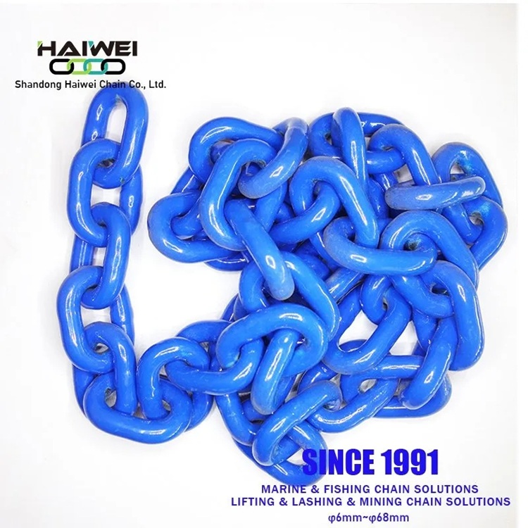  Welding with Colorful Painting G80 Lifting Link Chain