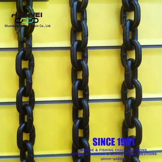 Blackened Link Chain with Hooks