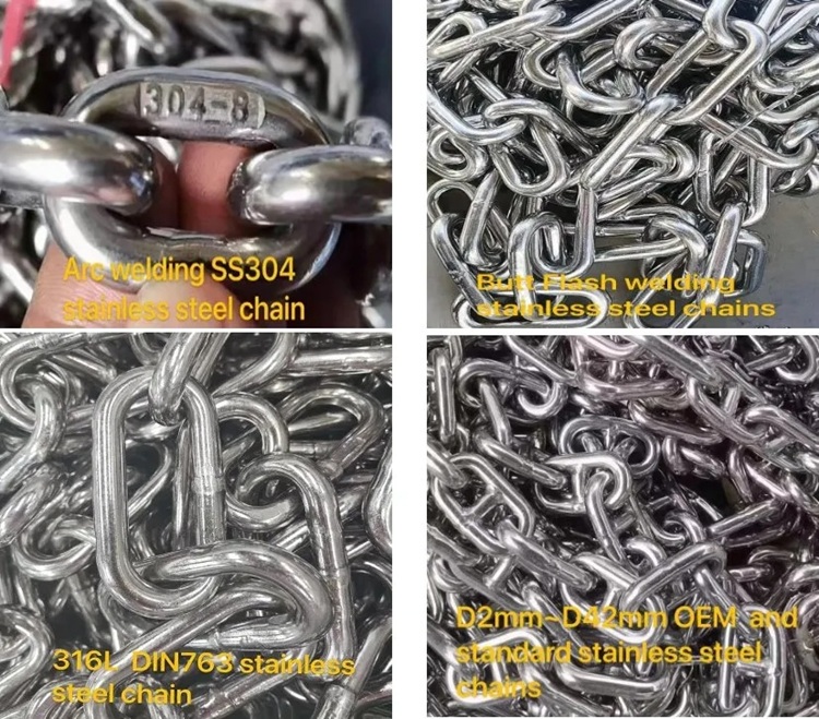 Stainless Steel Link Chain  for Lifting and Marine Chain 