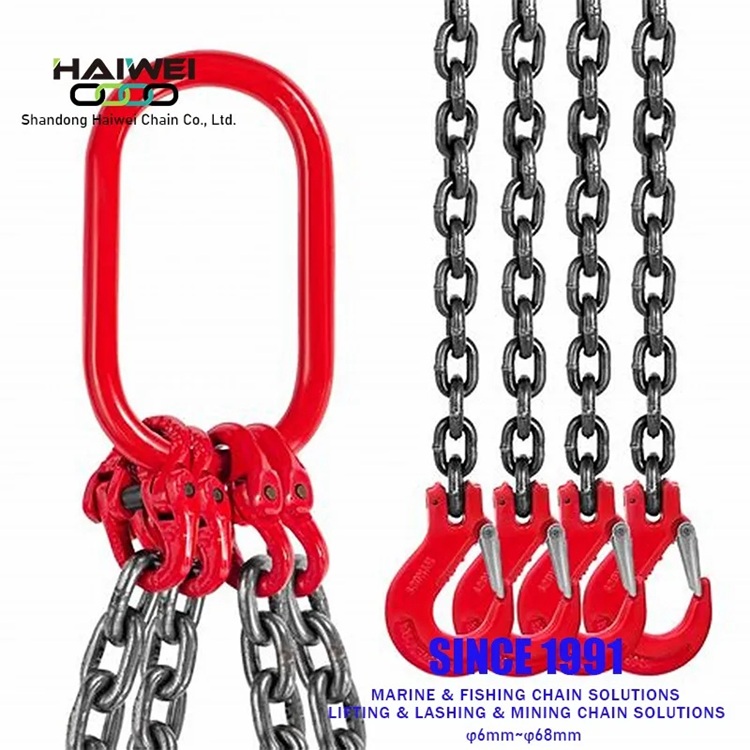 G80 Lifting Link Welded Chain with Black Coating