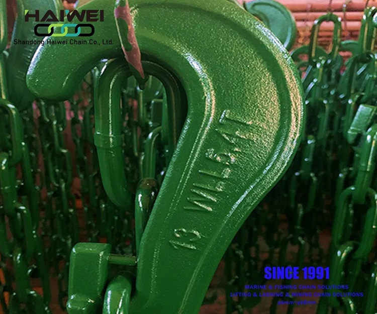 High Tensile Colorful Painted Welded Link Chain for Lashing