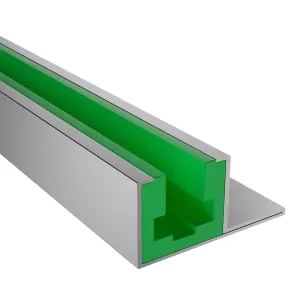 Ultra-high molecular weight polyethylene extruded plastic linear guides