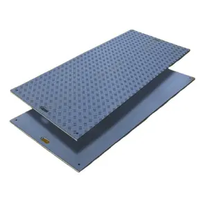 Lightweight HDPE Polyethylene Road Panel Mats Floating Temporary Ground Protection