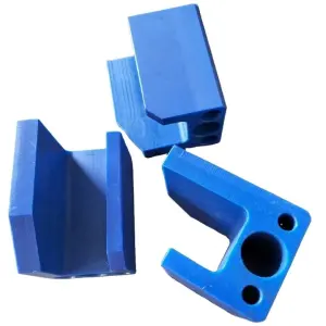 Ultra-high molecular weight polyethylene durable pipe support block gasket