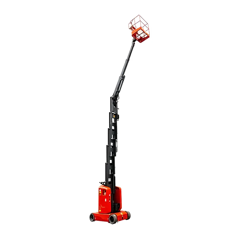 Forklift Mast Style Vertical Mast Lift with Jib AMWP13-7100