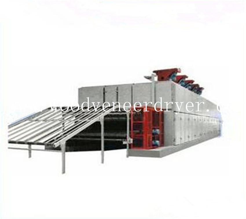 36m 3 Deck Wood Veneer Drying Line for Plywood Production 