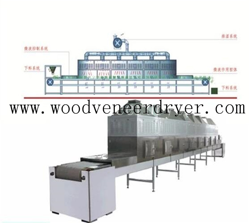 Industrial Tunnel Food Microwave Dryer and Sterilizer 