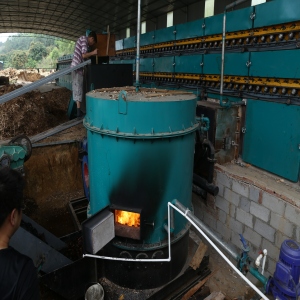 Biomass Burner Heated Veneer Roller Dryers