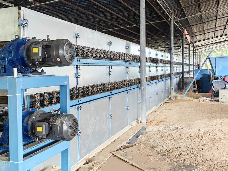Shine roller dryer