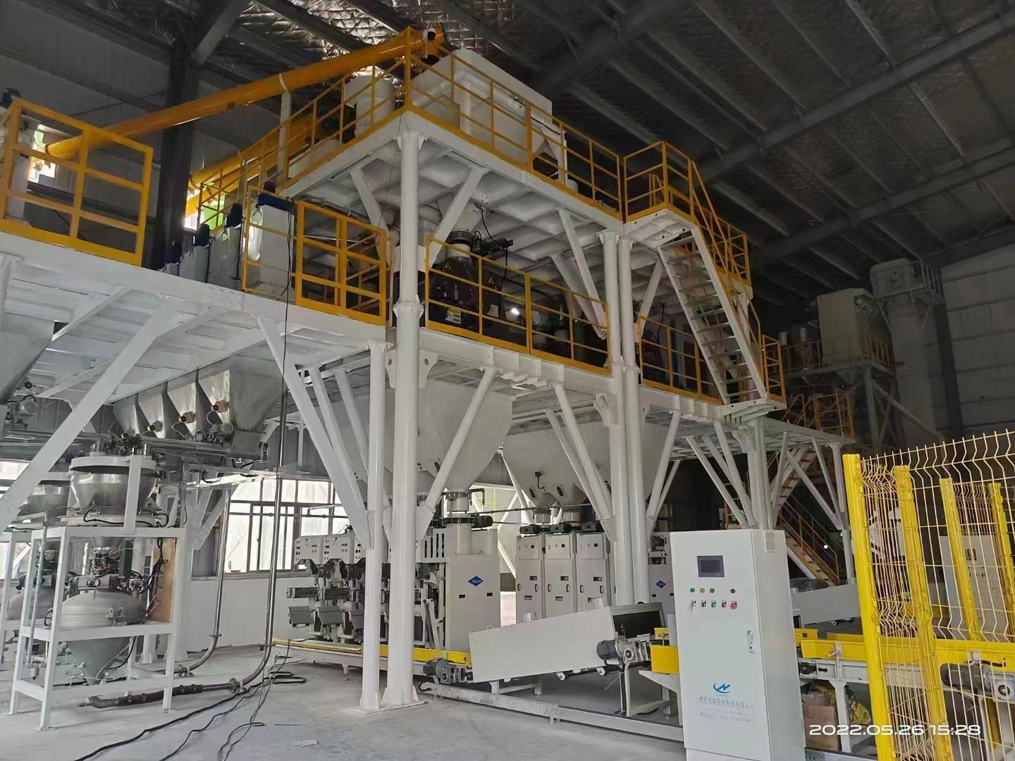 Dry mix mortar production line