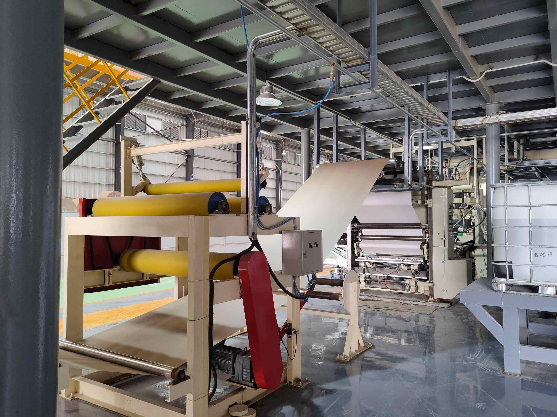 gypsum board paper feeding 