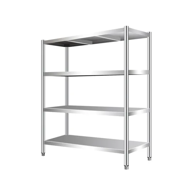 Rak Penyimpanan 4 Tingkat yang Tahan Lama untuk Layanan Makanan