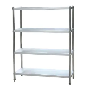 4-х уровневые кухонные стеллажи из нержавеющей стали для общественного питания и общественного питания