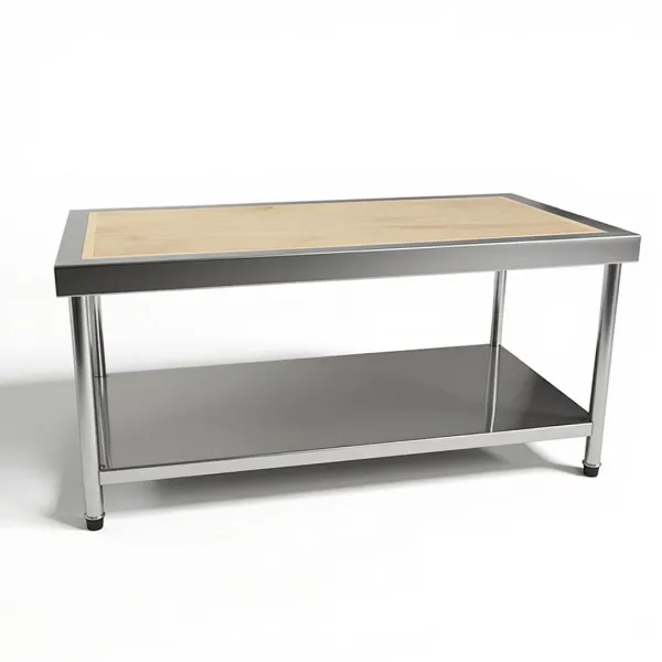 Верстак из твердой древесины для зоны подготовки кухни