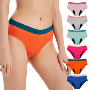 Custom 4 Layers Leakproof Hipster Teenager Menstrual Girl Underwear Briefs High Absorbency Menstruation Teen Period Panties