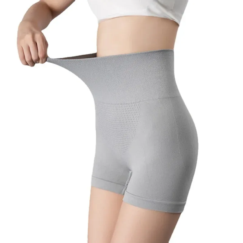 Silk High Waist Tummy Control Pants for Women Breathable Everyday Belly Slimming Hip Lifting Shapewear No Rolling Edge Tops
