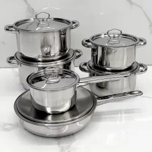 Multifunctional Stainless Steel Cookware Set With Cooking Utensils Set Cookware Set Kitchen Tools Cooking Pot Bowl Ladle Frying Pan（B0002-0005）