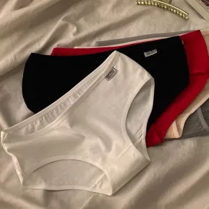 Women's Comfortable Premium Seamless Breathable Lace Panties Low-Rise Hipster Solid Everyday Print Logo Waist XL Size Knitted