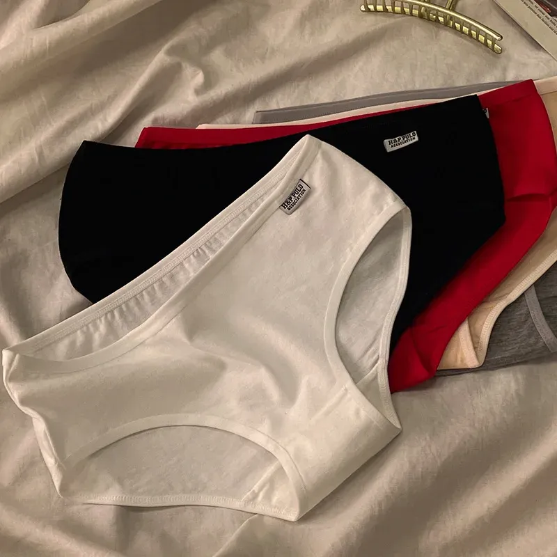 Women's Comfortable Premium Seamless Breathable Lace Panties Low-Rise Hipster Solid Everyday Print Logo Waist XL Size Knitted