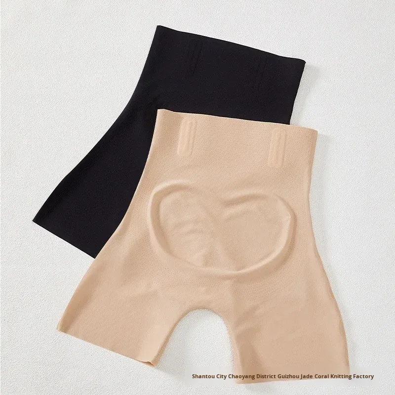 Women's Thin Firm Control Anti-Bacterial Nylon Silk Butt Lifting Tummy Control Shaping Panties No Roll Hem Floating Design