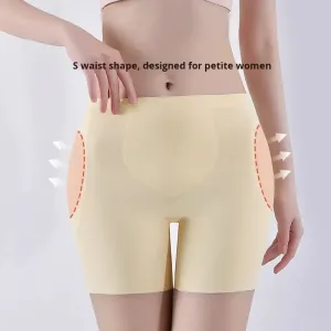 Foreign Trade Cross-Border Hot-Selling Silk Anti-Bacterial Hip-Shaping Pants Women Fake Hip Wide Padded Butt-Lifting