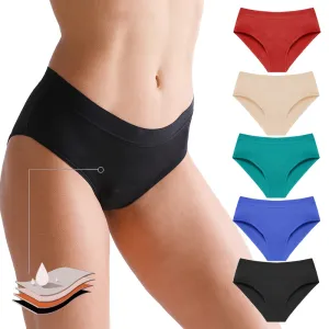 Factory 4 Layer High Waist Menstrual Underwear Large Size Classic Leak-Proof High Absorption Plain Dyed Plus Size Period Panties