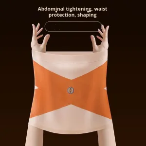Silk Seamless Abdominal Belt Powerful Tummy Control Invisible Breathable Thin Girdle Everyday Style Non-Curling for Childbirth