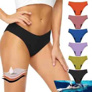 4 Layers Heavy Flow Period Panties No Odor Swimming Bikini Women Leakproof Menstrual Underwear Swimwear Seamless Period Panties