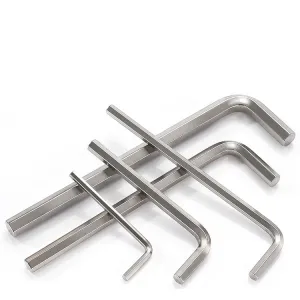 Custom Carbon Steel L Shape Hex Key Wrench Set L Type Allen Key Hex Wrench Tool for Industrial, Repair & Maintenance Use（F0003-0003）