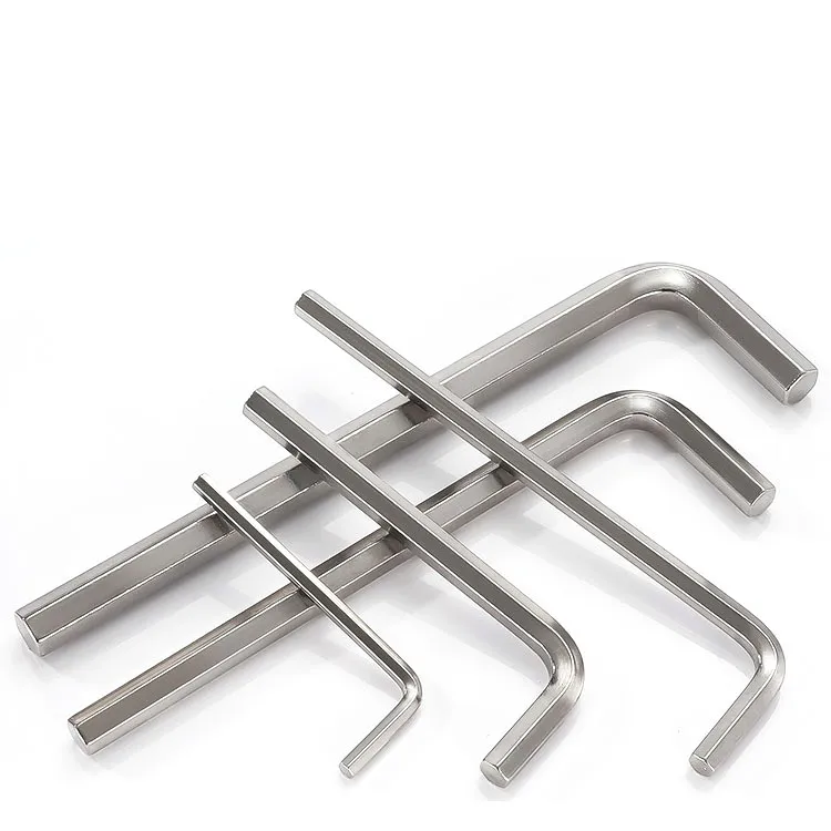 Custom Carbon Steel L Shape Hex Key Wrench Set L Type Allen Key Hex Wrench Tool for Industrial, Repair & Maintenance Use（F0003-0003）