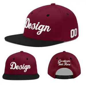 Youth Adjustable Trucker Baseball Cap with Buckle Closure Custom Logo Color Block Sports Hat Breathable Casual Outdoor Snapback Cap（O0003-0001）