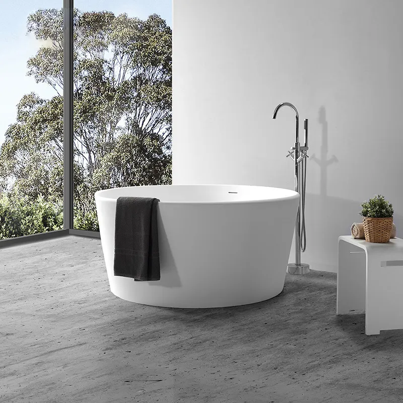 Custom Round Freestanding Bathtub Modern Soaking Tub for Bathroom（E0003-0001）