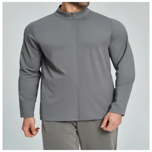 Men&rsquo;s Lightweight Waterproof Jacket Solid Color Zip Up Stand Collar Windbreaker Breathable Outdoor Sports Jacket for Hiking Camping, Fitness & Casual Wear（N0003-0002）