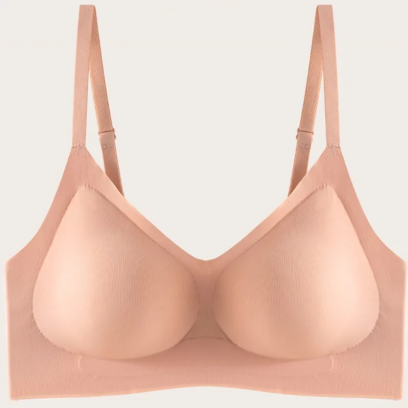 Seamless One Piece Breathable Wireless Bra, Jelly Support Traceless Lingerie for Women Large Bust（H0005-0008）