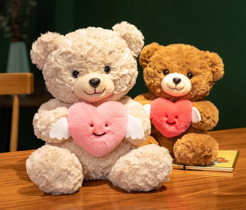 Custom Heart Teddy Bear Plush Toy Large Stuffed Bear Doll Romantic Valentine&rsquo;s Day Gift Soft Cute Plush Animal for Girlfriend Kids（R0001-0001）