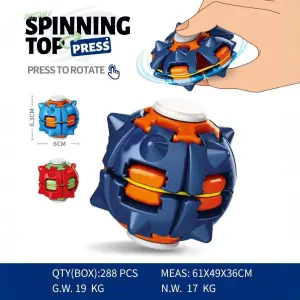 3D Printed Fidget Spinner Puzzle Ball Press & Spin Stress Relief Toy Sensory Anxiety Relief Toy for Kids & Adults OEM Custom Fidget Toy Gift（S0007-0002）