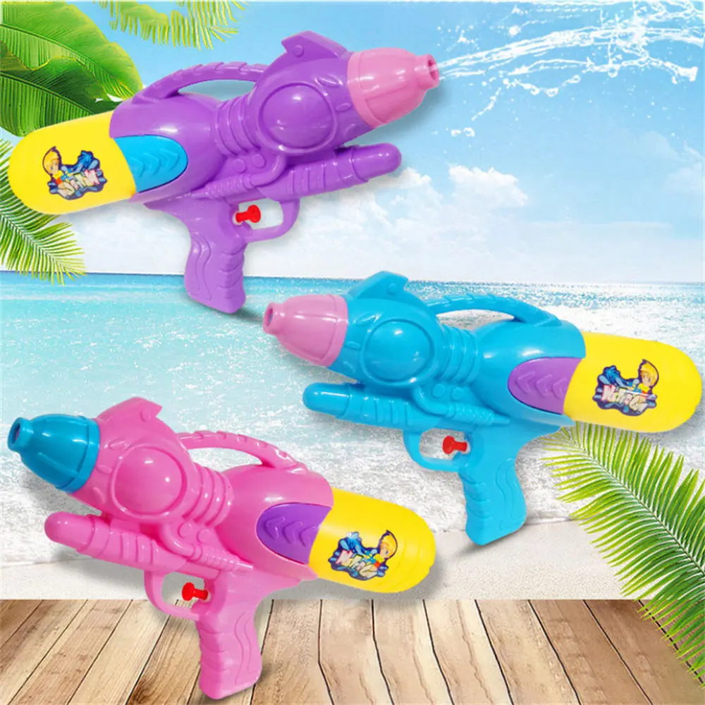 Kids Water Gun Toy Set Summer Outdoor Beach & Garden Water Shooter Plastic Squirt Guns 3 Colors Mixed Water Blaster Toy for Kids Party & Pool Games(Q0002-0002)