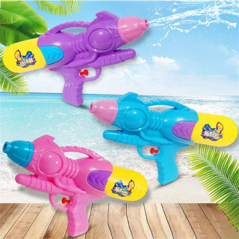 Kids Water Gun Toy Set Summer Outdoor Beach & Garden Water Shooter Plastic Squirt Guns 3 Colors Mixed Water Blaster Toy for Kids Party & Pool Games(Q0002-0002)
