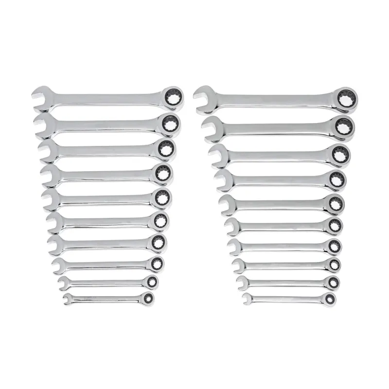 Metric 72-Tooth Ratchet Combination Wrench, Steel Square Drive Ratcheting Spanner for Automotive Repair, Mechanics & DIY Hand Tool（F0001-0002）