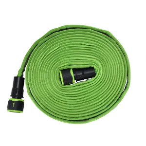 Flat Garden Hose with 2 Quick Connectors &ndash; High Pressure Flexible Water Hose for Lawn & Garden（D0002-0004）