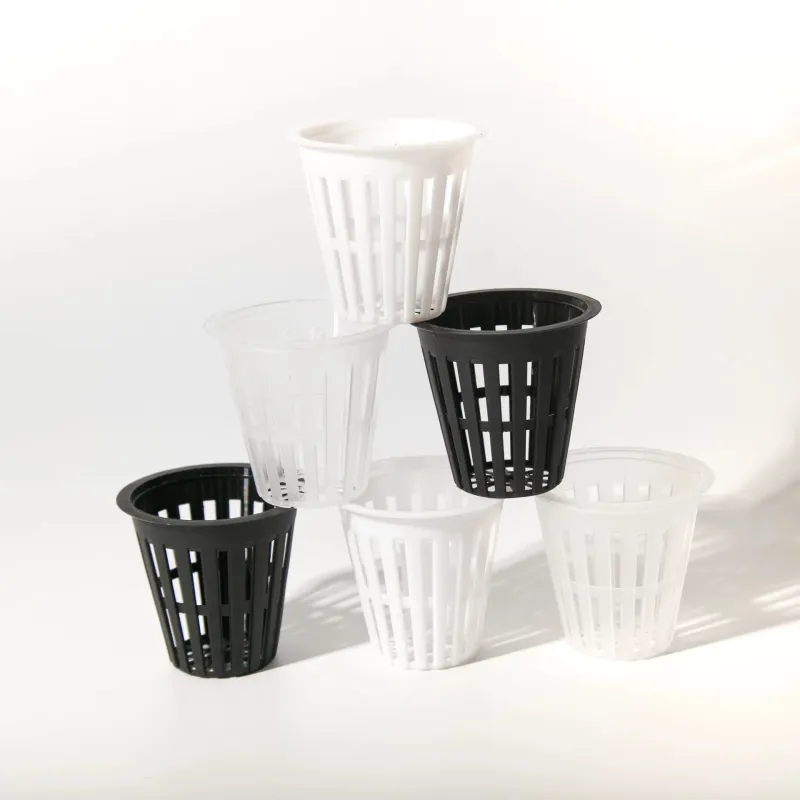 Eco-Friendly 2-Inch Black Plastic Mesh Pot, Home Gardening Hydroponic Mesh Basket, Floor-Standing Flower Pot & Planting Pot（D0001-0002）