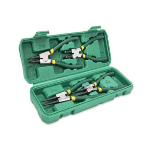 Snap Ring Pliers Set, CR-V Steel Circlip Pliers Kit with Storage Case, Internal & External Retaining Ring Tool Set, OEM Customizable（F0001-0003）