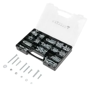 560PCS Steel Hardware Assortment Kit &ndash; Bolts Nuts & Washers Set Metric Fastener Kit for Repair DIY Automotive & Construction OEM Customizable（F0002-0001）